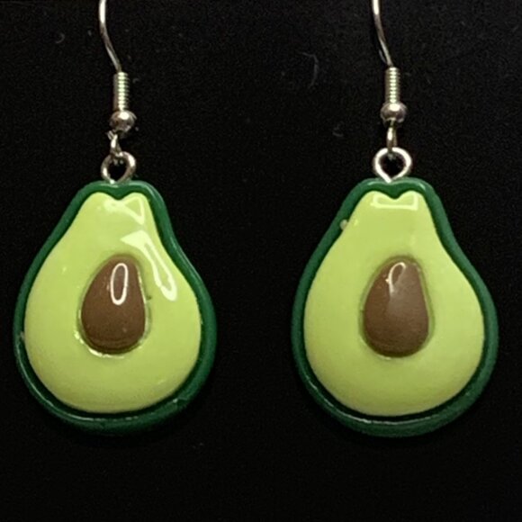 Avocado Earring, Cinco de Mayo Earring, Vegetable Earring, Gift Idea, Funny Food - Picture 1 of 6